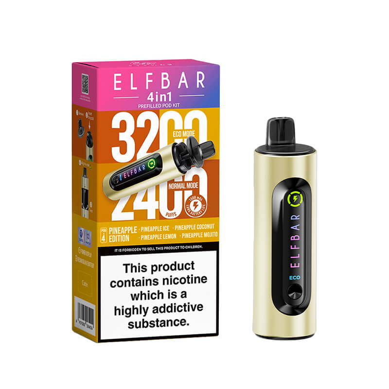Elf Bar 4-in-1 Pod Kit – Ultimate Vaping Experience with 3200 Puffs