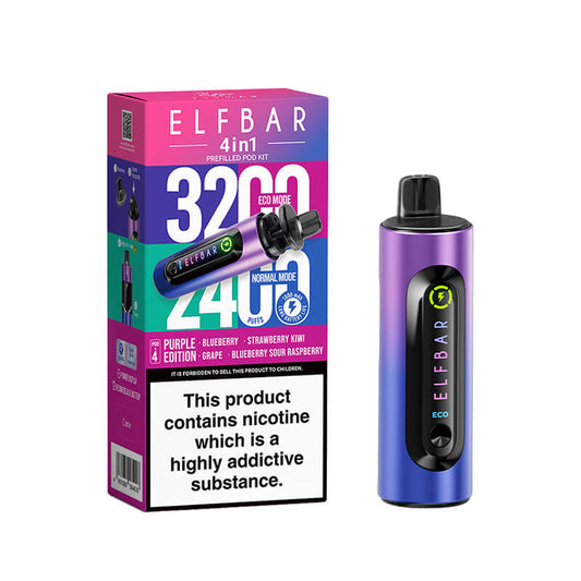 Elf Bar 4-in-1 Pod Kit – Ultimate Vaping Experience with 3200 Puffs