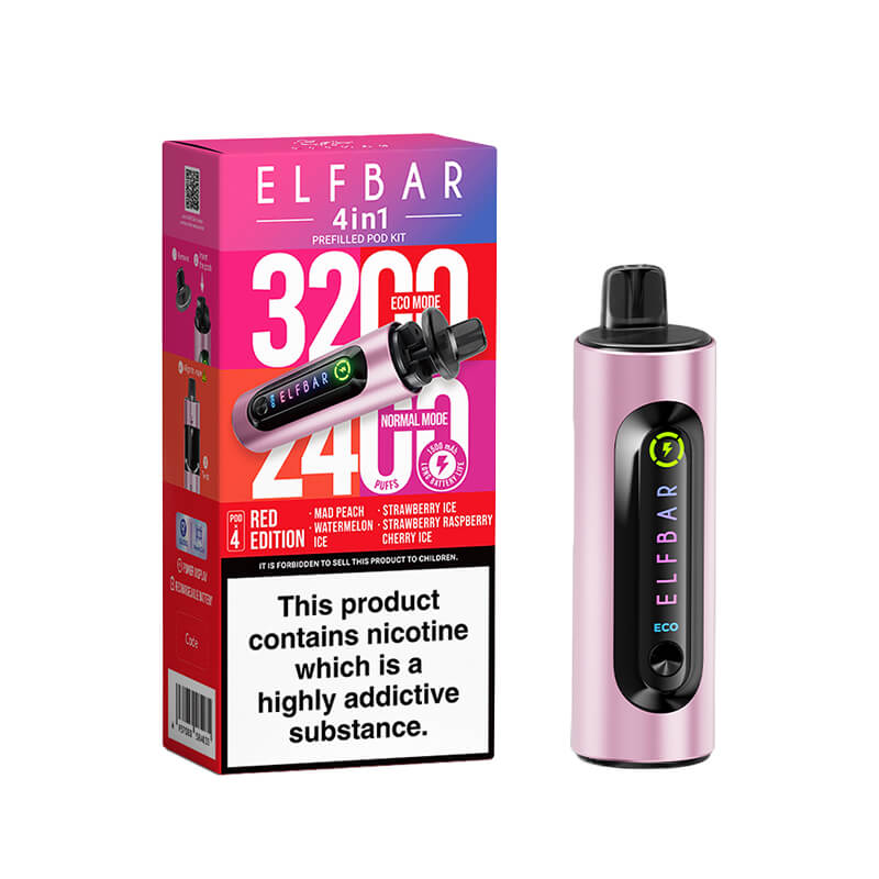 Elf Bar 4-in-1 Pod Kit – Ultimate Vaping Experience with 3200 Puffs