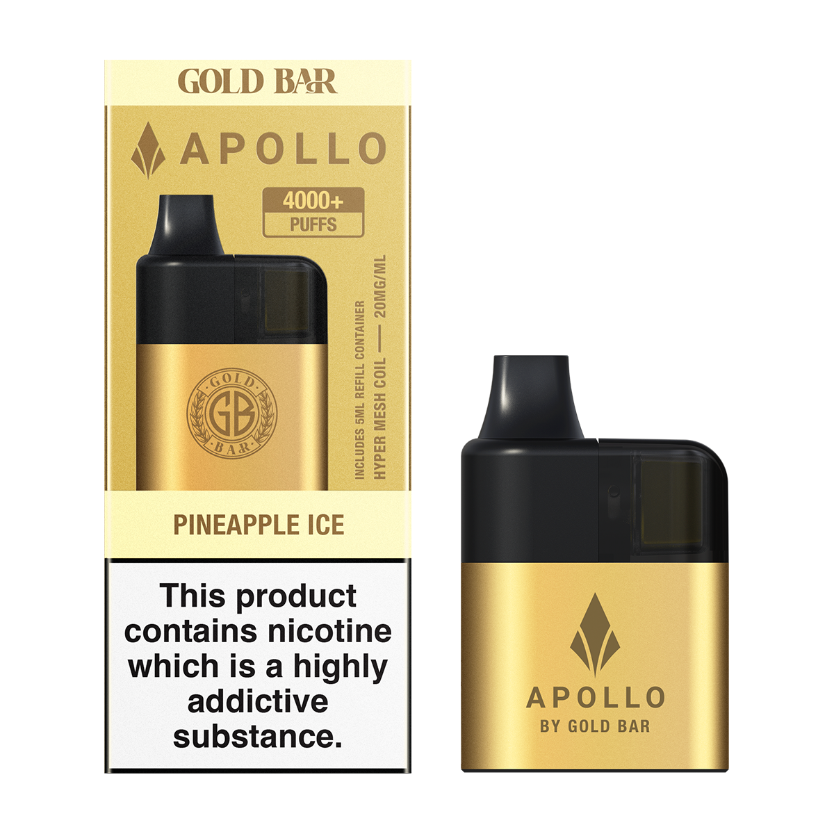 Gold Bar Apollo AIO Kit Pineapple Ice