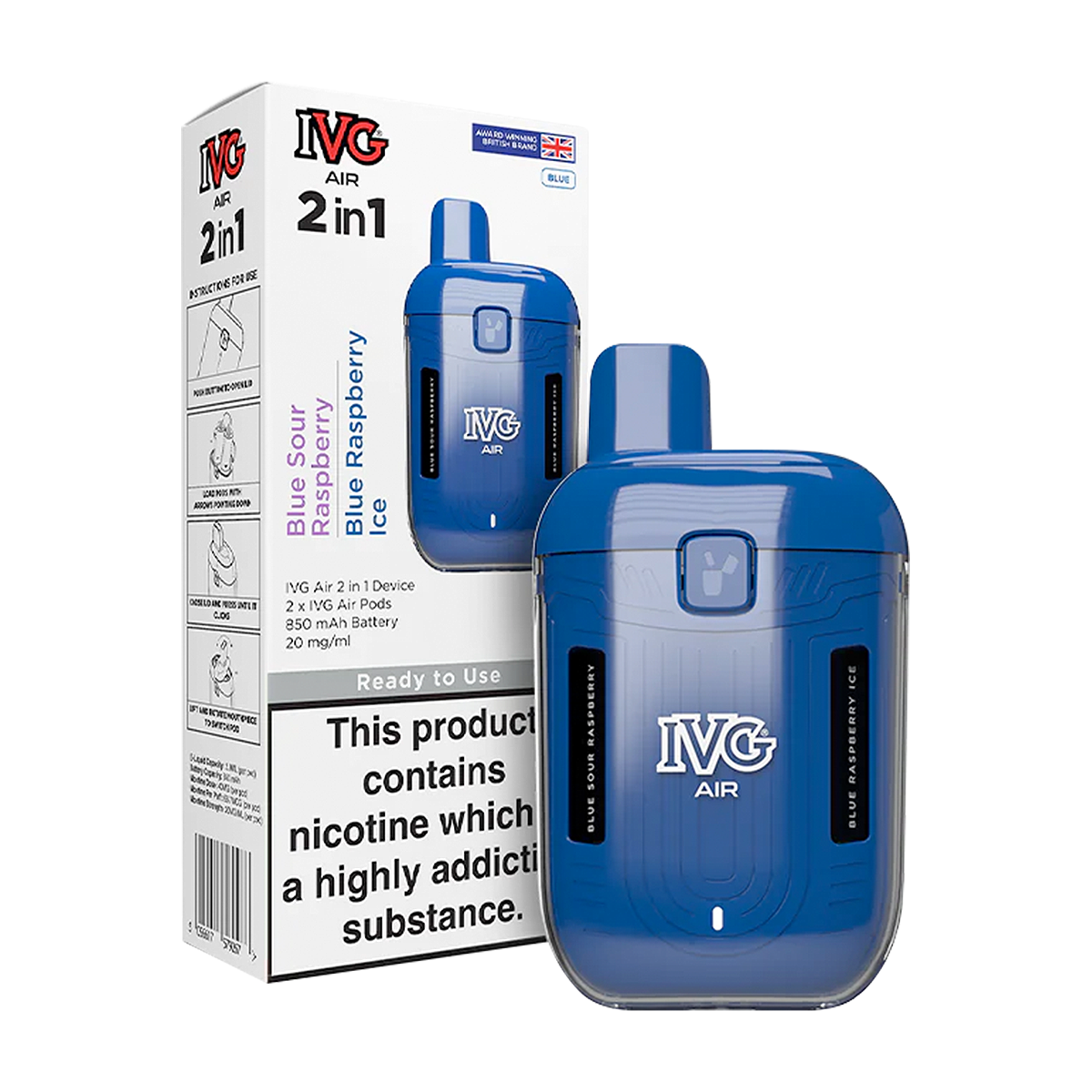 Blue Edition IVG Air 2 in 1 Vape Kit