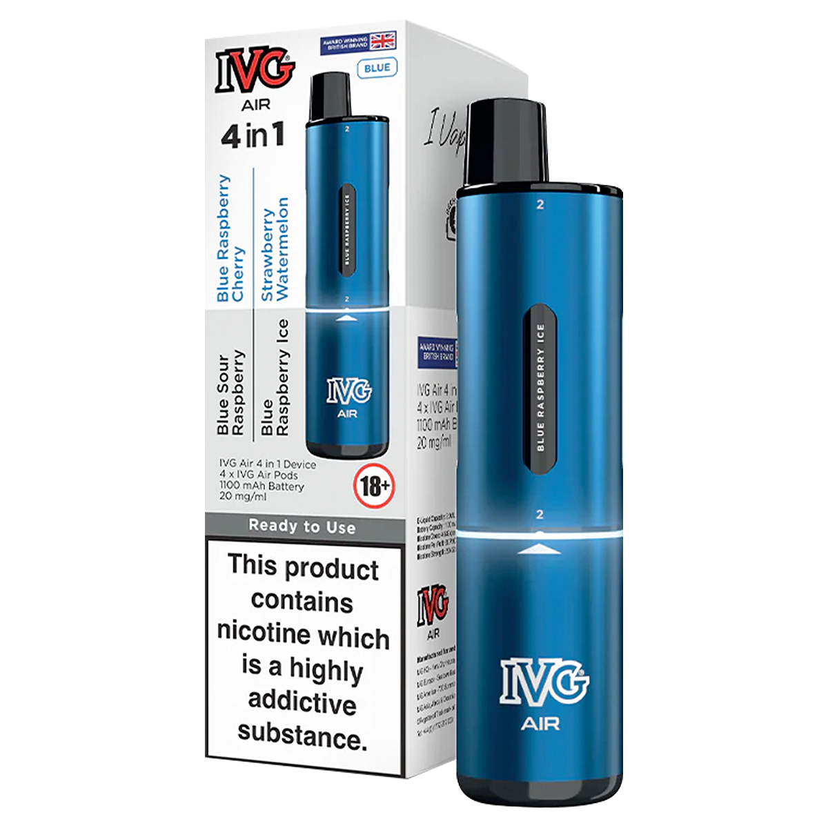 Blue Edition IVG Air 4 in 1 Vape Kit