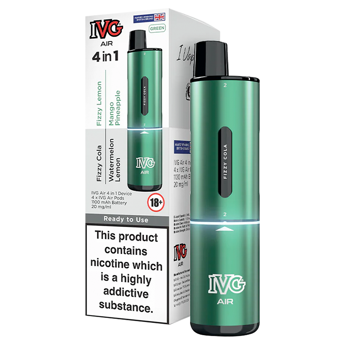 Green Edition IVG Air 4 in 1 Vape Kit
