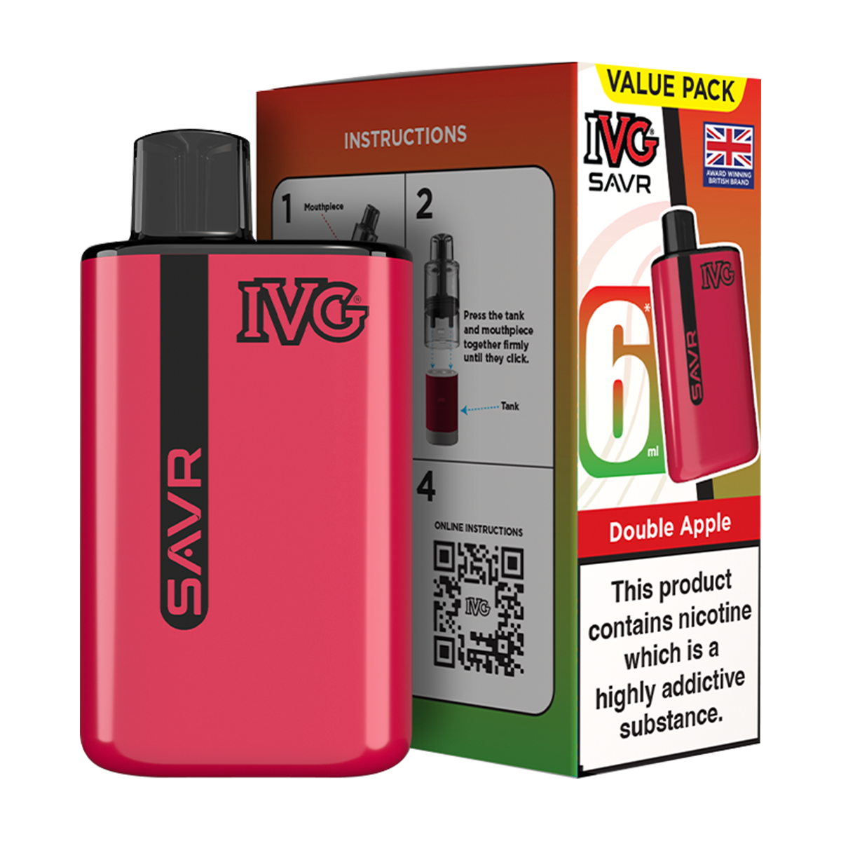 IVG SAVR Vape Kit Double Apple 6ml