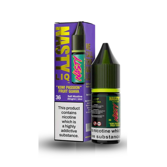 Kiwi Passionfruit Guava Nic Salt E-liquid by Nasty